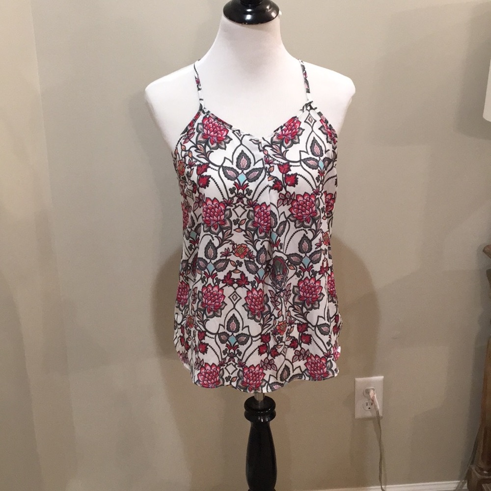Floral patterned tank top